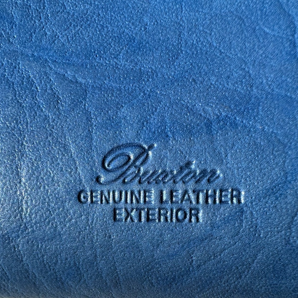 Classic Extra Roomy Organizer Blue Leather Wallet Buxton Heiress Double Cardex - Picture 3 of 8